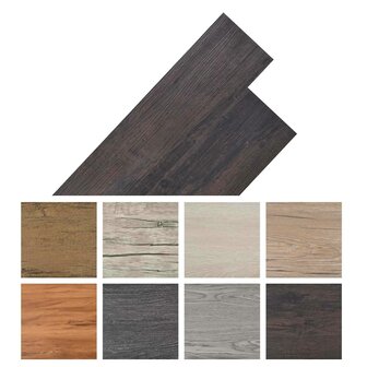 Vloerplanken Donkerbruin 5,02 m&sup2; 36 st PVC 7