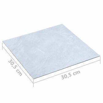 Vloerplanken Wit 5,11 m&sup2; 55 st PVC 5