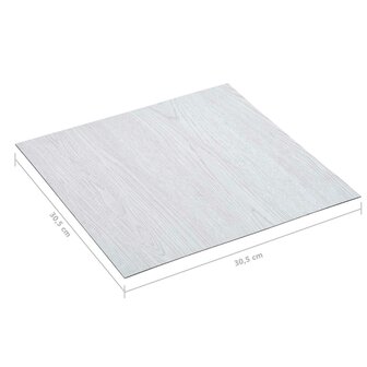 Vloerplanken Wit Hout 5,11 m&sup2; 55 st PVC 5