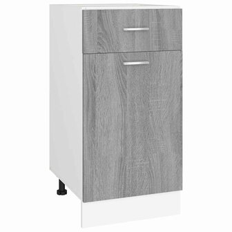 Onderkast met lade Lyon 40x46x81,5 cm bewerkt hout grijs sonoma 2
