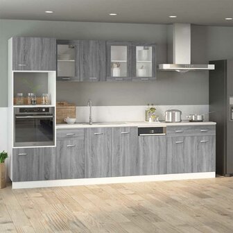 Onderkast met lade Lyon 40x46x81,5 cm bewerkt hout grijs sonoma 3