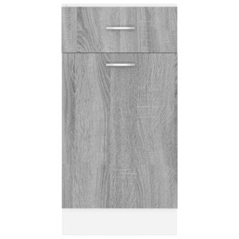 Onderkast met lade Lyon 40x46x81,5 cm bewerkt hout grijs sonoma 5