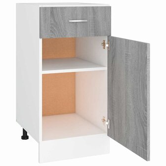 Onderkast met lade Lyon 40x46x81,5 cm bewerkt hout grijs sonoma 8