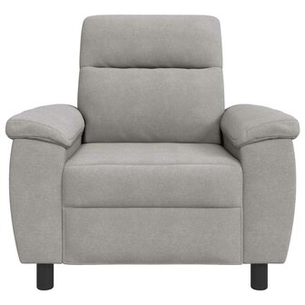 Bank Wolkengrijs 95 x 90 x 95 cm Stof 3