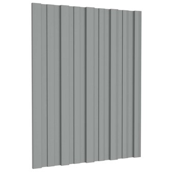 Dakpaneel 36 st Grijs 60 x 45 cm Verzinkt staal 1