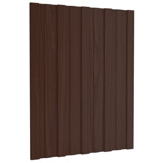 Dakpaneel 12 st Bruin 60 x 45 cm Verzinkt staal 1