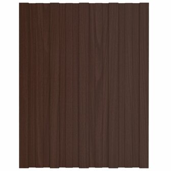 Dakpaneel 12 st Bruin 60 x 45 cm Verzinkt staal 2