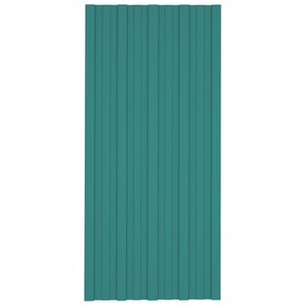 Dakpaneel 12 st Groen 100 x 45 cm Verzinkt staal 2