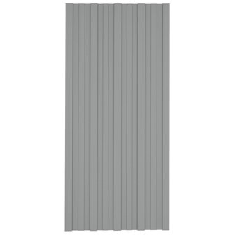 Dakpaneel 12 st Grijs 100 x 45 cm Verzinkt staal 2