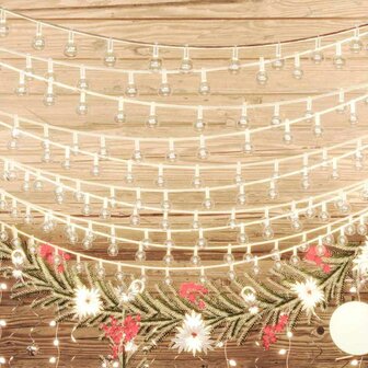 Lichtsnoer met 200 LED&amp;apos;s 8 functies warmwit 20 m 3