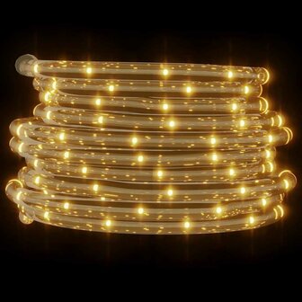 Lichtslinger met 240 LED&amp;apos;s warmwit 10 m PVC 4