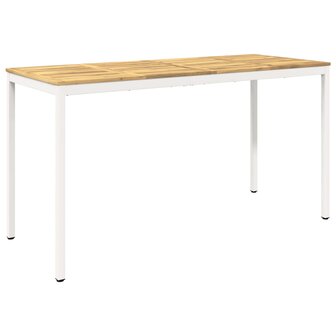 Tuin Bartafel NAARDEN Witgewassen 196 x 80,5 x 105 cm 2