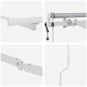 Luifel Frame 4x3 m Automatische Terugrol Aluminium 6