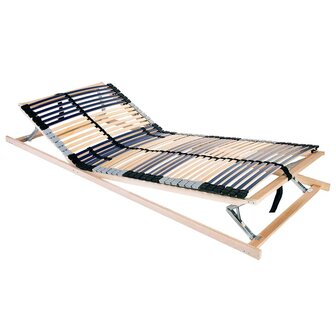 Lattenbodem Bruin 90 x 190 cm Massief beukenhout 1