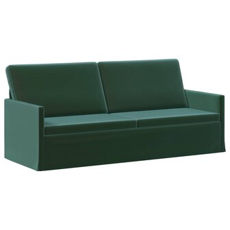 3-Zitsbank Donkergroen 190 x 81 x 82 cm fluweel 2