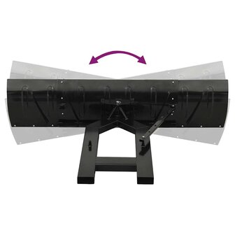 Sneeuwploeg voor heftruck 200x48 cm zwart 9