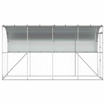 Kippenhok Tegen de Muur zilver 600 x 150 x 215 cm 5