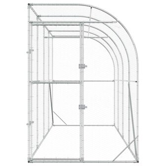 Kippenhok Tegen de Muur zilver 600 x 150 x 215 cm 4