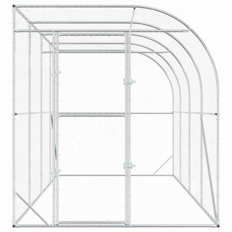 Kippenhok Tegen de Muur zilver 600 x 150 x 215 cm 4