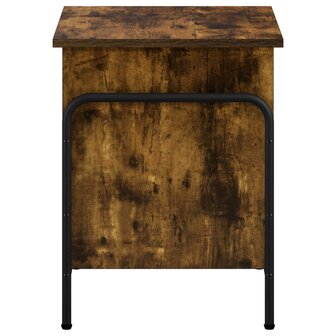 Opbergbox Gerookt eiken 80 x 40 x 49,5 cm Bewerkt hout 4