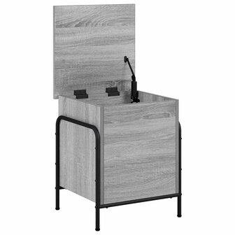 Opbergbox Grijs Sonoma 80 x 40 x 49,5 cm Bewerkt hout 3