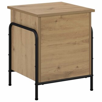 Opbergbox Artisanaal eiken 80 x 40 x 49,5 cm Bewerkt hout 2