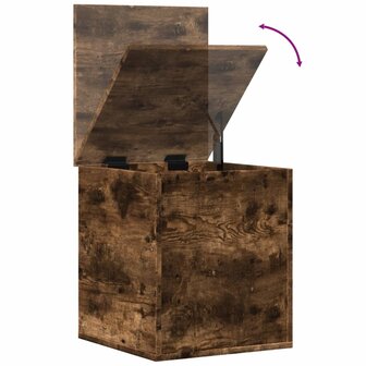 Opbergbox 40x42x46 cm bewerkt hout gerookt eikenkleurig 9