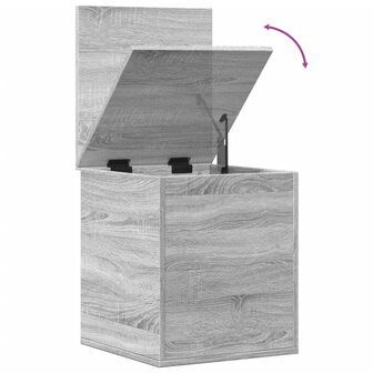 Opbergbox 40x42x46 cm bewerkt hout grijs sonoma eikenkleurig 9