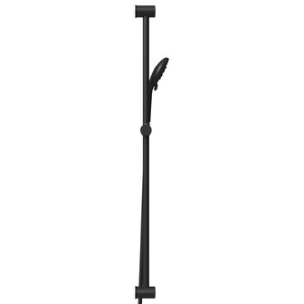 Douchesysteem set Zwart 100 cm Roestvrij staal 5