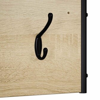 Kapstok Sonoma Eiken 100 x 30 x 25 cm Bewerkt hout 5