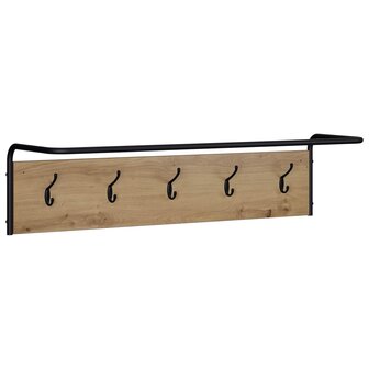 Kapstok Artisanaal eiken 100 x 30 x 25 cm Bewerkt hout 2