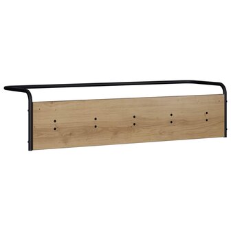 Kapstok Artisanaal eiken 100 x 30 x 25 cm Bewerkt hout 4