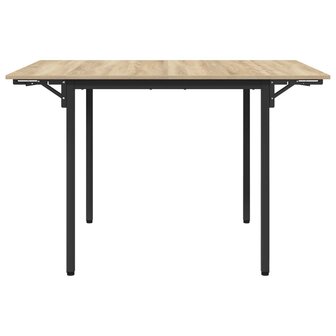 Uitschuifbare eettafel 120 x 81,5 x 75 cm Bewerkt hout 5