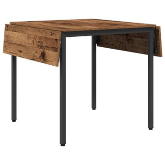 Uitschuifbare eettafel 120 x 81,5 x 75 cm Bewerkt hout Oud hout 5