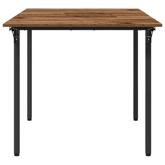 Uitschuifbare eettafel 120 x 81,5 x 75 cm Bewerkt hout Oud hout 7