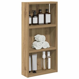 Badkamerwandkast Artisanaal eiken 30 x 10 x 60,5 cm 3