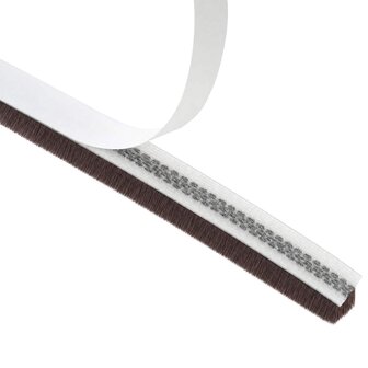 Zelfklevende deurborstel 5 m PP Bruin 6