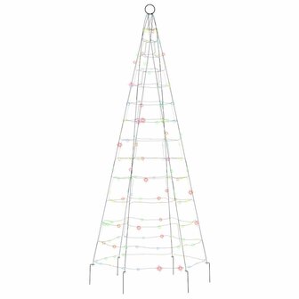 LED-kerstboom 200 LEDs kleurrijk 180 cm 3