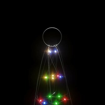 LED-kerstboom 200 LEDs kleurrijk 180 cm 9