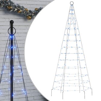 LED-kerstboom 200 LED&amp;apos;s 180 cm blauw 2