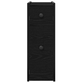 Badkamerkast 21,5 x 50 x 60 cm Bewerkt hout Zwart Eiken 6
