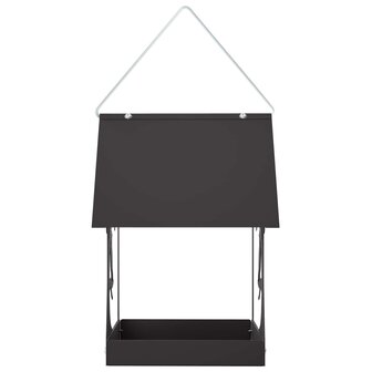Hangend vogelvoederhuisje Staal Zwart 4