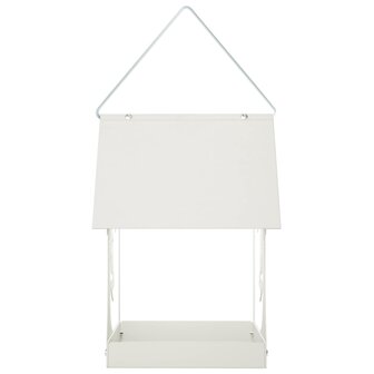 Hangend vogelvoederhuisje Staal Wit 4