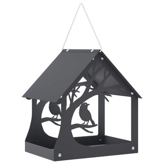 Hangend vogelvoederhuisje Staal Antraciet 2