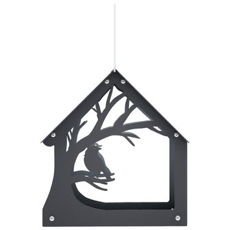 Hangend vogelvoederhuisje Staal Antraciet 3