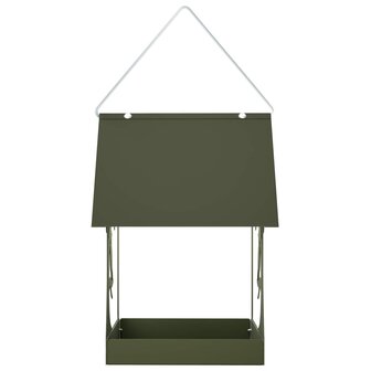 Hangend vogelvoederhuisje Staal Olijfgroen 4