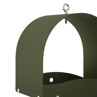 Hangend vogelvoederhuisje Staal Olijfgroen 5