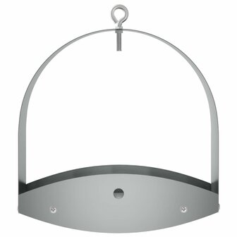 Hangend vogelvoederhuisje Gegalvaniseerd staal zilver 3