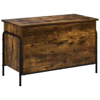 Opbergbox Gerookt eiken 80 x 40 x 49,5 cm Bewerkt hout 5
