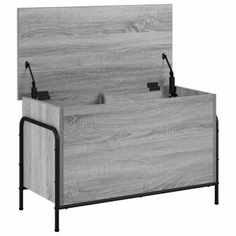 Opbergbox Grijs Sonoma 80 x 40 x 49,5 cm Bewerkt hout 3